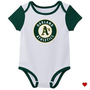 MLB Oakland Athletics Infant Boys' Onesie Bodysuit 6/9 months / Brand new